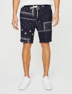 Kenji Sweatshort AG Bandana Deep Navy Classic Sweatshorts MENS BOTTOMS Photo 3
