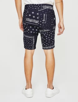 Kenji Sweatshort AG Bandana Deep Navy Classic Sweatshorts MENS BOTTOMS Photo 6