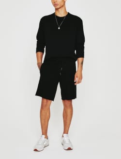 Kenji Sweatshort True Black Classic Sweatshorts MENS TOPS Photo 1