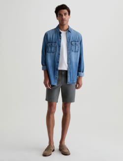 Cipher Short Heathered Storm Grey Slim Short MENS BOTTOMS Photo 2