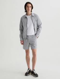 Cipher Short Charcoal Stripe Slim Short MENS BOTTOMS Photo 2