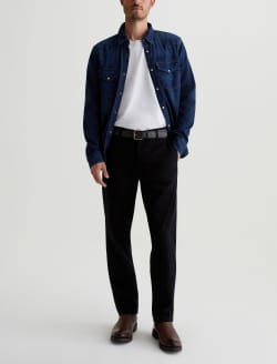Kullen Pure Black Slim Trouser MENS BOTTOMS Photo 2