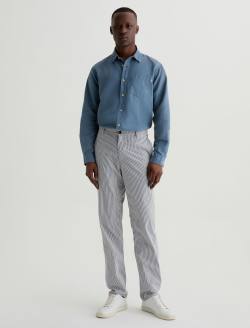 Kullen Charcoal Stripe Slim Trouser MENS BOTTOMS Photo 2