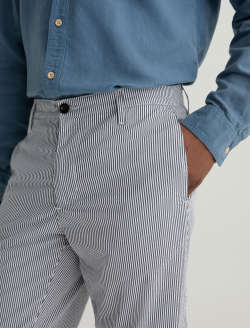 Kullen Charcoal Stripe Slim Trouser MENS BOTTOMS Photo 4