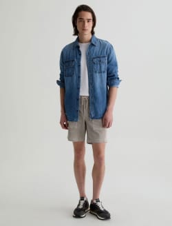Wells Corduroy Drawstring Short Sulfur Dry Dust Corduroy Relaxed Fatigue Short MENS BOTTOMS Photo 1