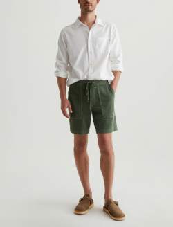 Wells Drawstring Short Sulfur Seaside Sage Relaxed Fatigue Short MENS BOTTOMS Photo 2