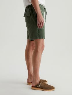 Wells Corduroy Drawstring Short Sulfur Seaside Sage Relaxed Fatigue Short MENS BOTTOMS Photo 5