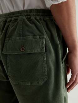 Wells Corduroy Drawstring Short Sulfur Seaside Sage Relaxed Fatigue Short MENS BOTTOMS Photo 7
