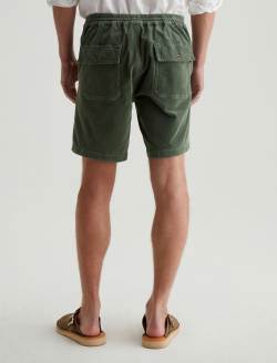 Wells Corduroy Drawstring Short Sulfur Seaside Sage Relaxed Fatigue Short MENS BOTTOMS Photo 8