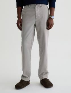 Archie SUD Trouser Sulfur Classic Grey Sueded Sateen Straight Chino MENS BOTTOMS Photo 3