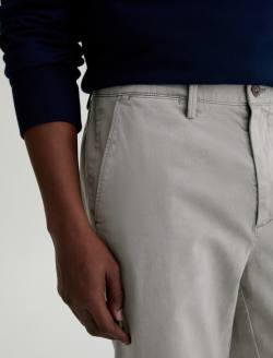 Archie SUD Trouser Sulfur Classic Grey Sueded Sateen Straight Chino MENS BOTTOMS Photo 4