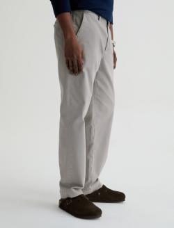 Archie SUD Trouser Sulfur Classic Grey Sueded Sateen Straight Chino MENS BOTTOMS Photo 5