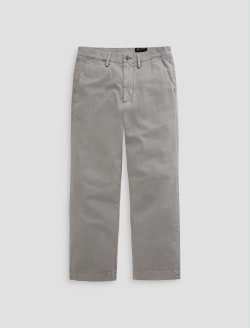 Archie SUD Trouser Sulfur Classic Grey Sueded Sateen Straight Chino MENS BOTTOMS Photo 1