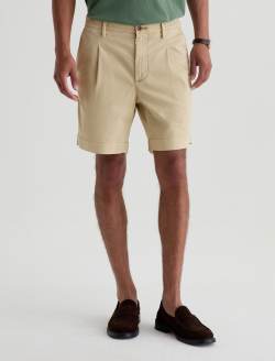 Archie Pleated Short Sulfur Dune Khaki Pleated Straight Trouser Short MENS BOTTOMS Photo 3