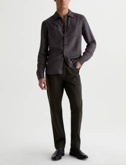 Everett Tailored Pant Forest Ash Slim Straight MENS BOTTOMS Photo 2