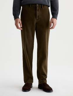 Archie Trouser Sulfur Dirty Olive Straight Chino MENS BOTTOMS Photo 3