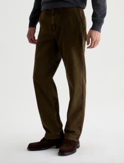 Archie Trouser Sulfur Dirty Olive Straight Chino MENS BOTTOMS Photo 6
