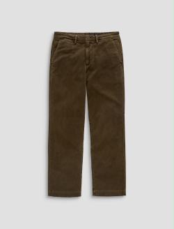 Archie Trouser Sulfur Dirty Olive Straight Chino MENS BOTTOMS Photo 1