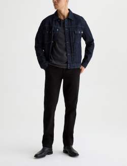Wanderer Chino Pant Pure Black Slim Straight Chino MENS BOTTOMS Photo 2