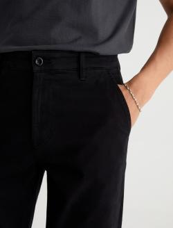 Wanderer Chino Pant Pure Black Slim Straight Chino MENS BOTTOMS Photo 4