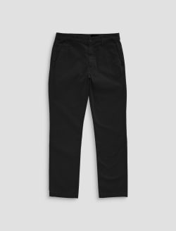 Wanderer Chino Pant Pure Black Slim Straight Chino MENS BOTTOMS Photo 1