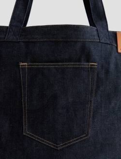Selvage Denim Tote Raw Denim Heavy Duty Bag ACCESSORIES Photo 2