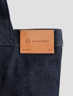 Selvage Denim Tote Raw Denim Heavy Duty Bag ACCESSORIES Photo 3