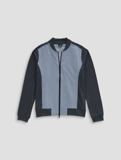 Bushwood Bomber Blue Steel Green Label Collection MENS TOPS Photo 1