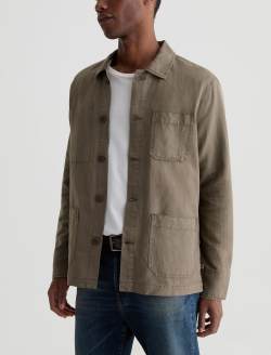 Spencer Jacket Sulfur Canyon Moss Utilitarian Jacket MENS TOPS Photo 6