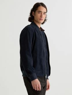 Dayton Bomber Jacket Midnight Chateau Suede Classic Fit Bomber Jacket MENS TOPS Photo 4