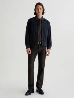 Dayton Bomber Jacket Midnight Chateau Suede Classic Fit Bomber Jacket MENS TOPS Photo 5