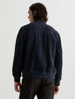 Dayton Bomber Jacket Midnight Chateau Suede Classic Fit Bomber Jacket MENS TOPS Photo 8