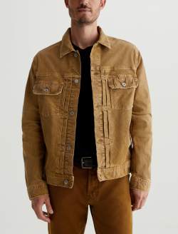 Sid Corduroy Jacket 10 Years Sulfur Vintage Coin AG-ed™ Corduroy Pleated Trucker  MENS TOPS Photo 2