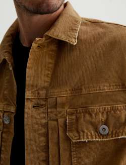 Sid Corduroy Jacket 10 Years Sulfur Vintage Coin AG-ed™ Corduroy Pleated Trucker  MENS TOPS Photo 6