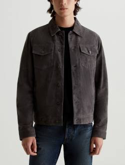 Dart Jacket Berlin Steel Suede Classic Trucker MENS TOPS Photo 1