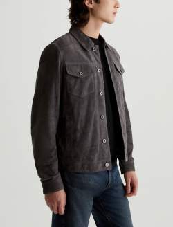 Dart Jacket Berlin Steel Suede Classic Trucker MENS TOPS Photo 2