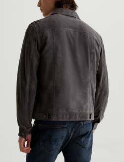Dart Jacket Berlin Steel Suede Classic Trucker MENS TOPS Photo 7