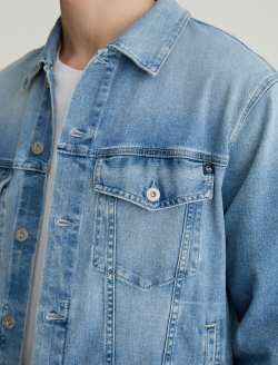 Dart Jacket Ancient Classic Trucker AG Cloud Soft Denim™ MENS TOPS Photo 6