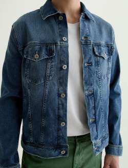 Dart Jacket Criterion Classic Trucker AG Cloud Soft Denim™ MENS TOPS Photo 2