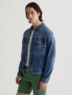 Dart Jacket Criterion Classic Trucker AG Cloud Soft Denim™ MENS TOPS Photo 6