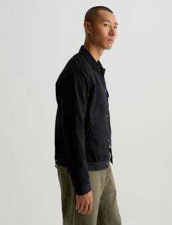 Sid Commuter Performance Jacket True Black Pleated Trucker MENS TOPS Photo 4