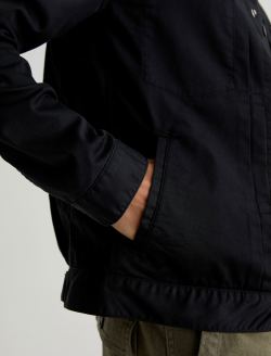 Sid Commuter Performance Jacket True Black Pleated Trucker MENS TOPS Photo 6