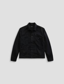 Sid Commuter Performance Jacket True Black Pleated Trucker MENS TOPS Photo 1