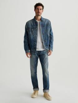Sid Selvage Jacket 19 Years Garden Grove AG-ed™ Pleated Trucker Denim Jacket MENS TOPS Photo 5