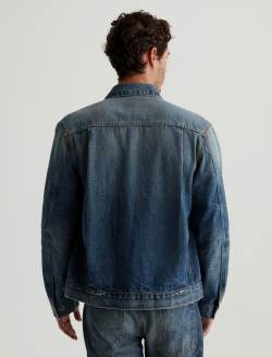 Sid Selvage Jacket 19 Years Garden Grove AG-ed™ Pleated Trucker Denim Jacket MENS TOPS Photo 8