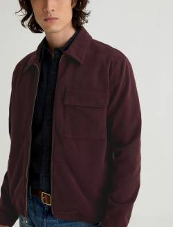Philip Moleskin Zip Jacket Mulberry Modern Chore Coat MENS TOPS Photo 3