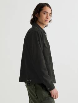 Dart Suede Jacket Super Black Suede Classic Trucker MENS TOPS Photo 4