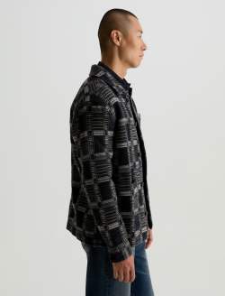 Leon Jacket Dark Grey Multi Chore Coat MENS TOPS Photo 4
