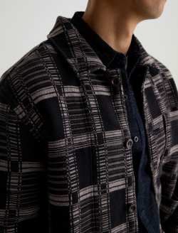 Leon Jacket Dark Grey Multi Chore Coat MENS TOPS Photo 6