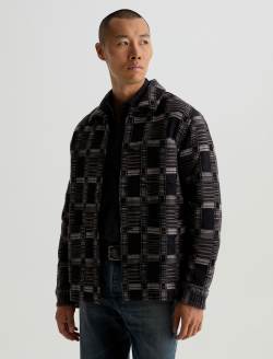Leon Jacket Dark Grey Multi Chore Coat MENS TOPS Photo 7
